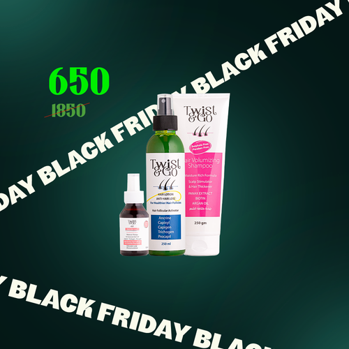 The Power Trio for Severe Hair Fall , Twist & Go Hair Recovery Bundle