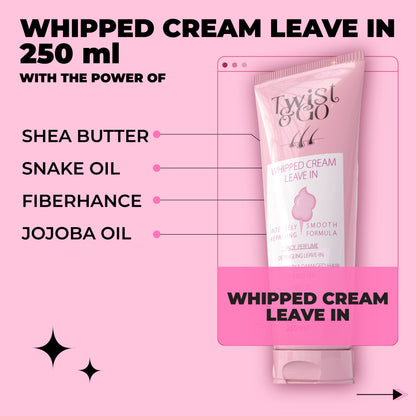 Twist & Go Whipped Cream Leave-In 250GM (Intensely Repairing Smooth Formula)